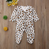 "Leopard and Ruffles" Footed Romper