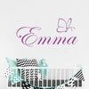 Custom Name “One Butterfly” Girls Wall Decal