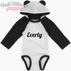 "The Everly" Bear Hooded Custom Name Bodysuit