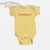 "FEMINIST" Baby Custom 100% Cotton Bodysuit