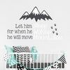 “He Will Move Mountains” Boys Wall Decal