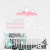 “She Will Move Mountains” Girls Wall Decal