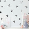 "Hearts" Watercolor Painted Wall Decal