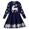 "Oh Dear" Toddler Knit Christmas Dress