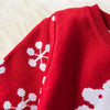 "Oh Dear" Toddler Knit Christmas Dress