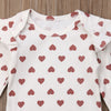 "Hearts and Ruffles" Ribbed Bodysuit