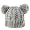 "Bear" Pom Pom Knit Hat