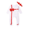 BabyBow Present Footed Romper