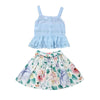 "Summer Blossom" 2 Piece Skirt Set