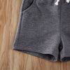 "Basics" Matching Comfy Shorts Set