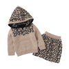 Cheetah Knit Skirt Set