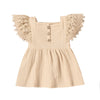 Fly Sleeve Linen Baby Dress