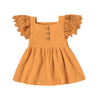 Fly Sleeve Linen Baby Dress