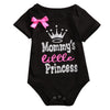 “Mommy's Little Princess” Short-sleeve Bodysuit