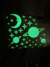 Luminous “Starry Night” Planets Wall Decal