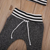 2- Piece Striped Casual Pants and Hat set