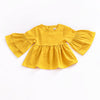 Infant Yellow Butterfly Sleeve Blouse