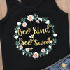 2 Piece “Bee Kind” Tank and Denim Shorts Set