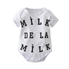 “Milk De La Milk ” Short-sleeve Bodysuit