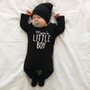 “Mom’s Little Boy” Black Baby Onesie