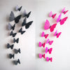 12 Pieces 3D “Butterflies” Girls Wall Decal
