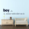 “Boys Are Noise” Wall Decal
