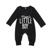 “Mom’s Little Boy” Black Baby Onesie